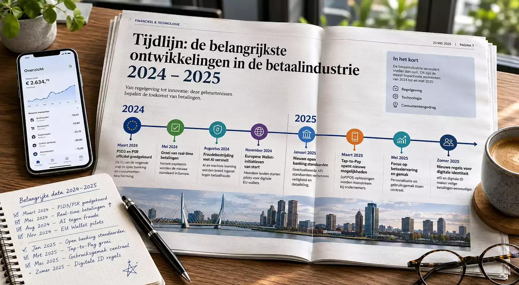 Tijdlijn van de uitfasering van Sofort als betaalmethode in Nederland tussen 2023 en 2025